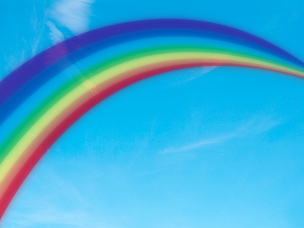 虹 七色 青空 晴れ 雨上がり 天候のフリー素材 無料デザインcg画像のcg フォト C 001n