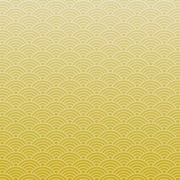 伝統模様 青海波（せいがいは） 黄色のフリー素材｜無料デザインCG画像のCG.フォト C01001-001H